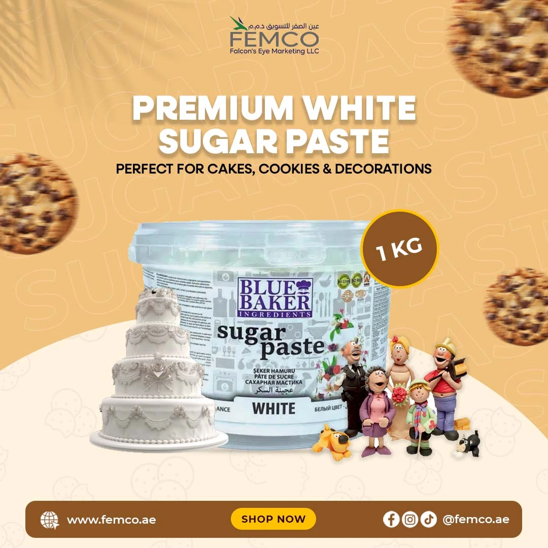 White Sugar Paste 1kg Pail