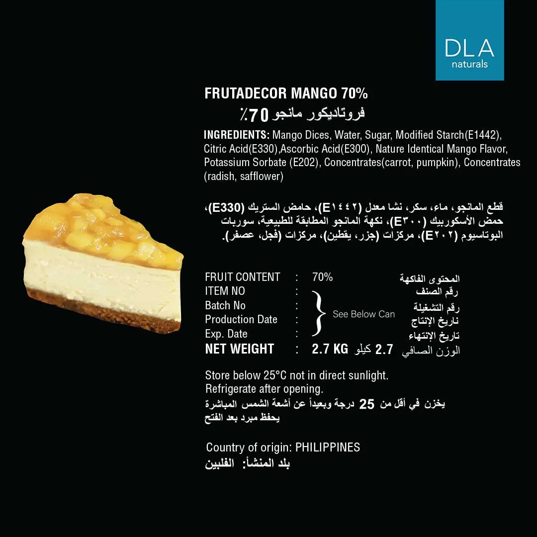 Mango Filling 70%
