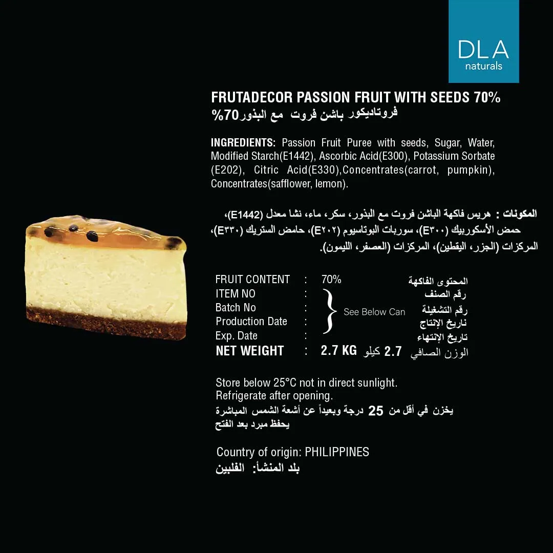 Passion Fruit Filling 70%
