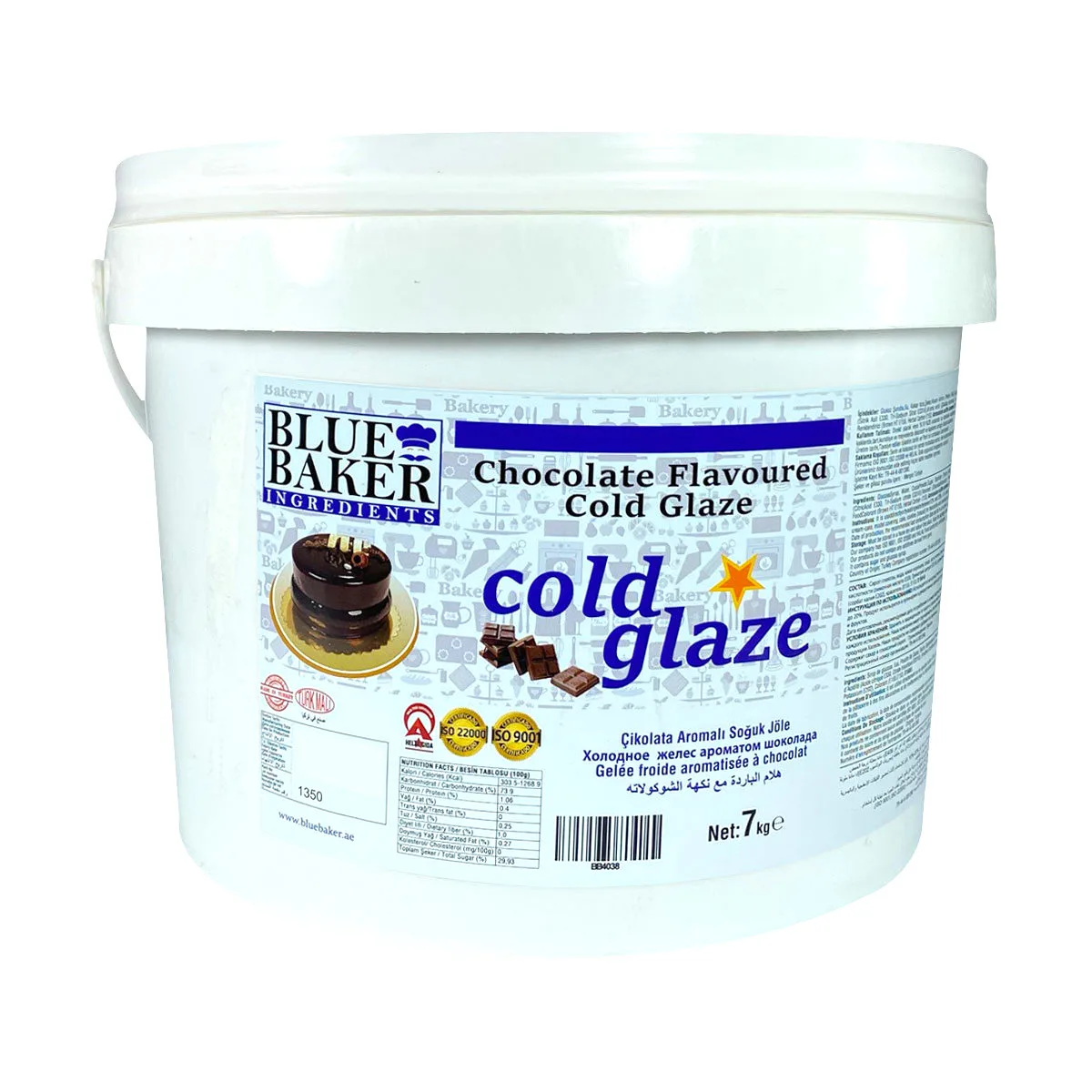 Chocolate Flavoured Cold Glaze 7kg Pail