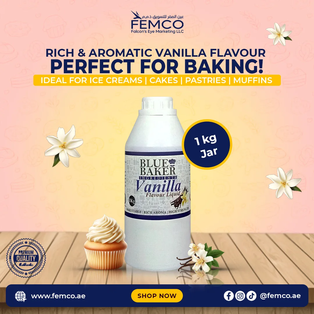 Vanilla Flavour Jar of 1kg