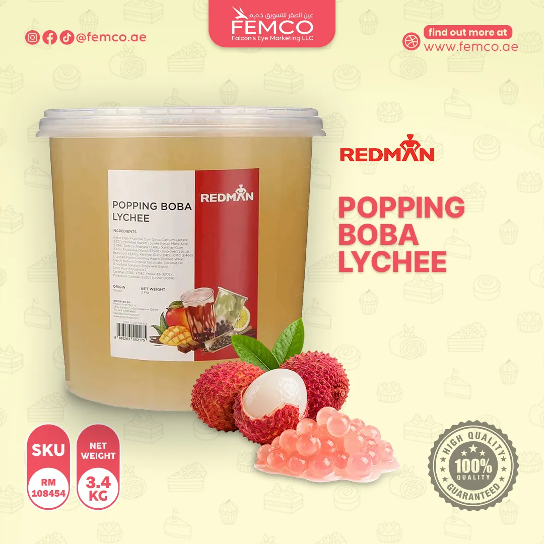RedMan Popping Boba Lychee 3.4kg