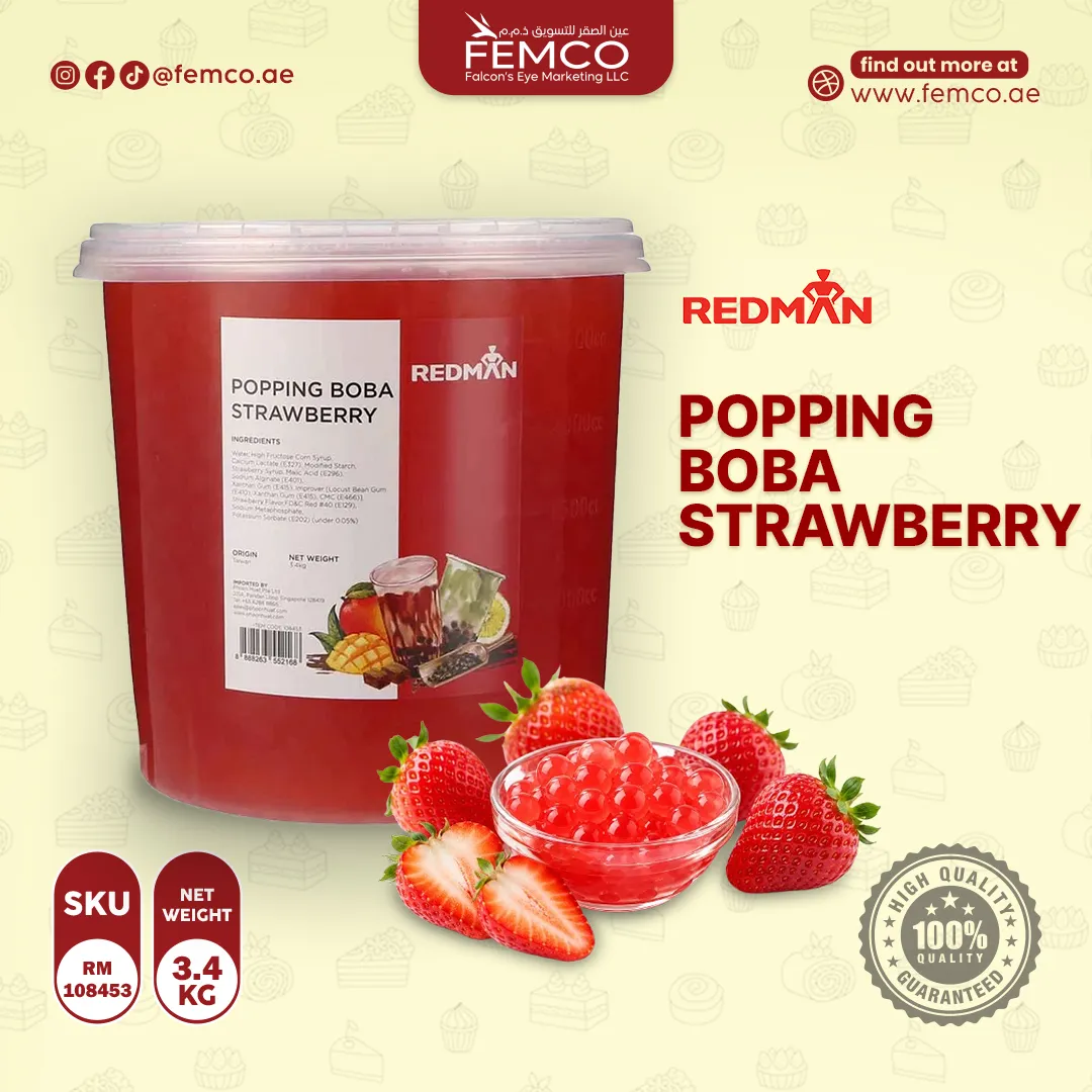 RedMan Popping Boba Strawberry 3.4kg