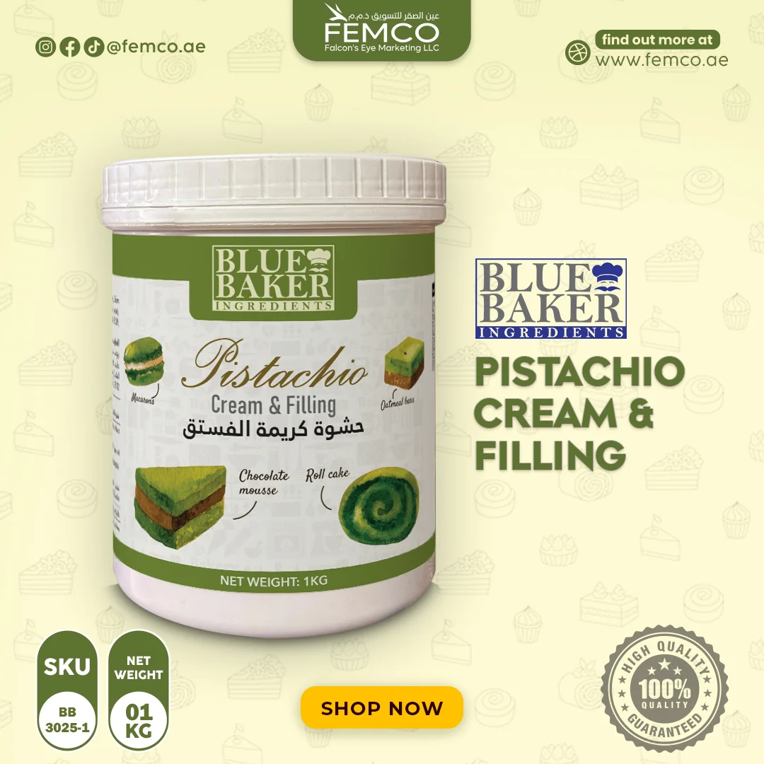 Pistachio Cream & Filling 1kg Bottle