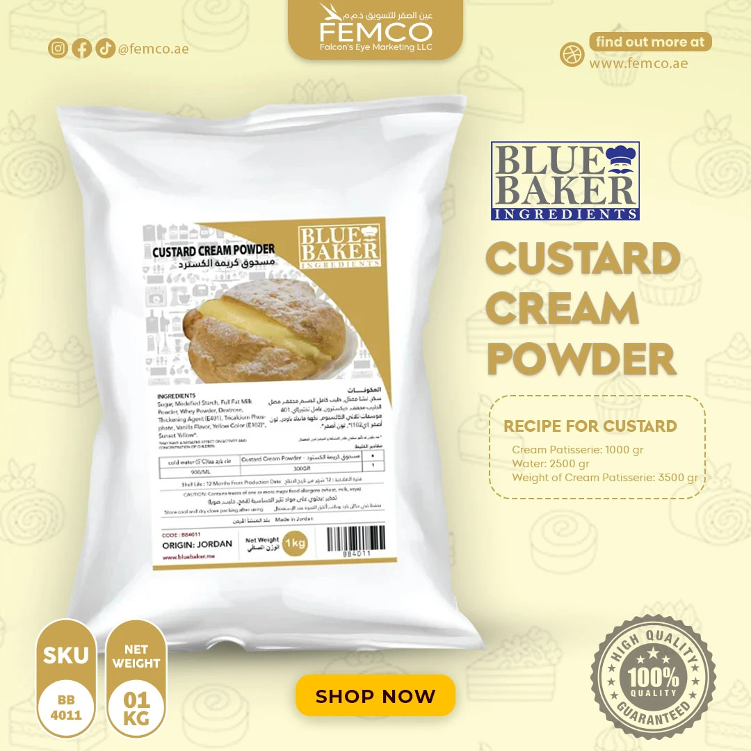Custard Cream Powder 1kg Bag