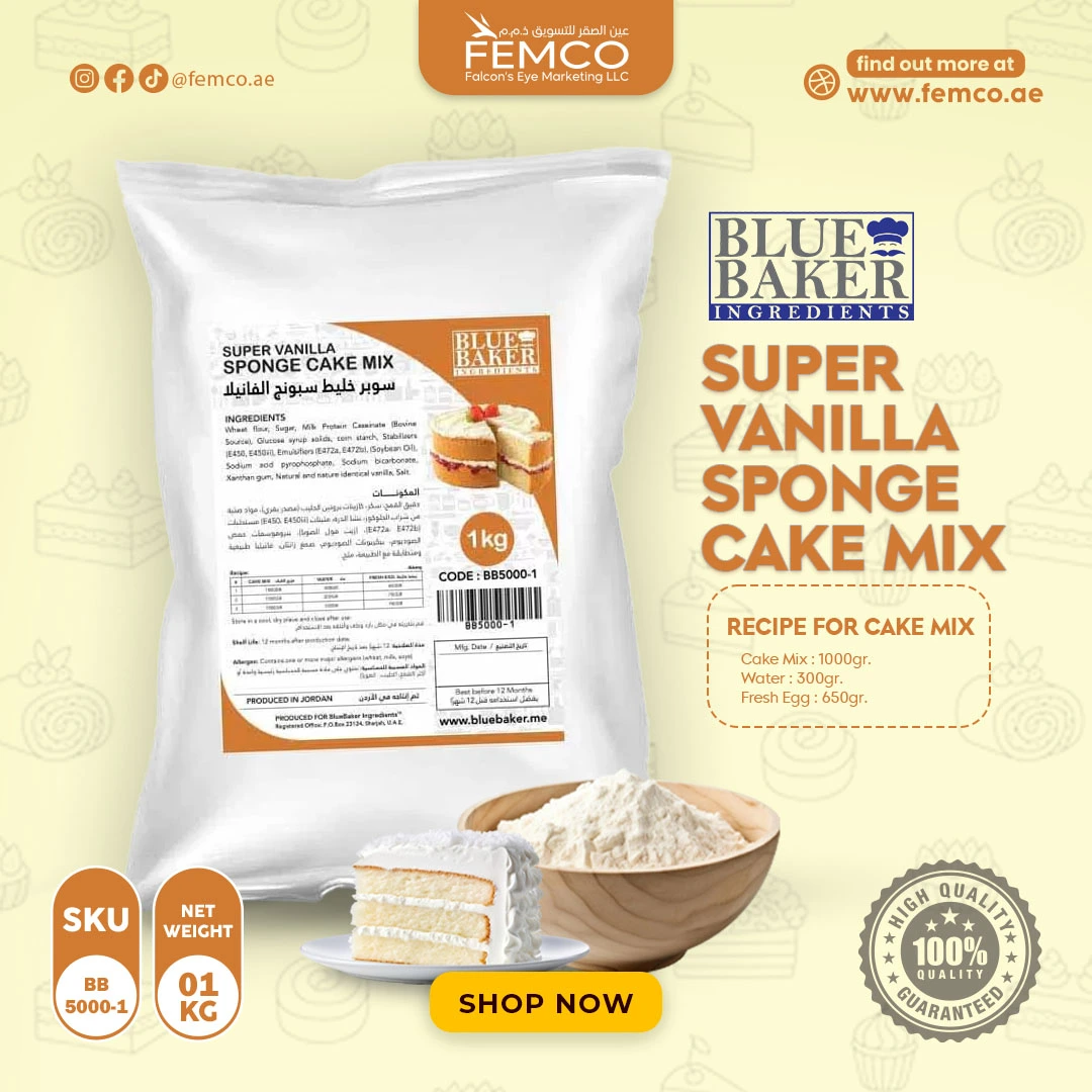 SUPER Vanilla Sponge cake mix 1kg