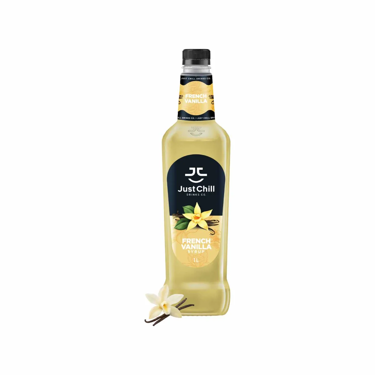 Just Chill French Vanilla Syrup Bottle of 1Ltr