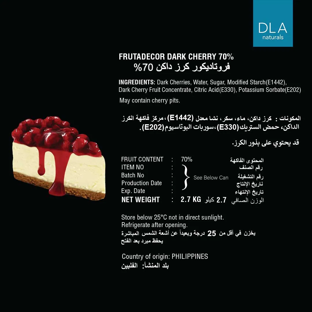 Dark Cherry Filling 70%