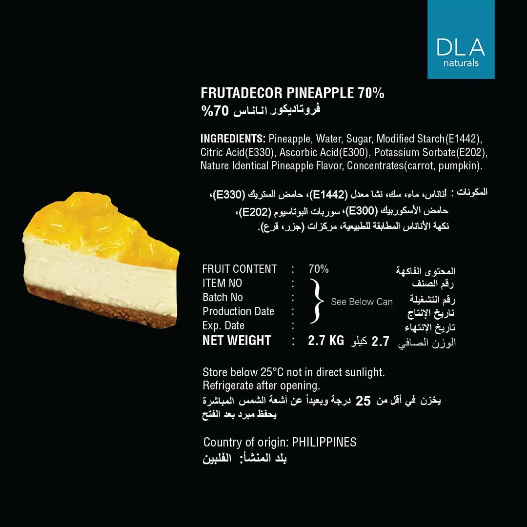 Pineapple Filling 70%
